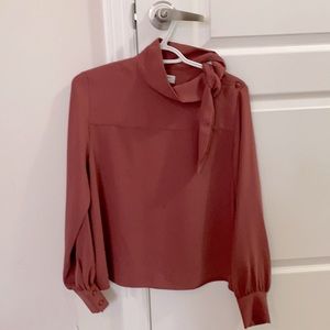 Wilfred Trapeze Tie-neck blouse